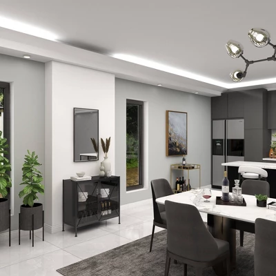 Industrial Metal Cabinet Black - Olivia & May 13 Industrial Metal Cabinet Black - Olivia & May - Image 11