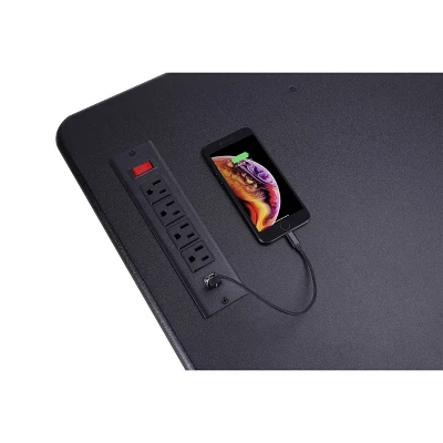 46" Adjustable Height Standing Desk Converter Black - Rocelco 7 46" Adjustable Height Standing Desk Converter Black - Rocelco - Image 5