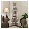 63" X 26.5" Five-Tier Pyramid Corner Ladder Shelf - Danya B. -Furniture Shop GUEST 5ee21efe f069 4704 8339 dc3a2736bb31