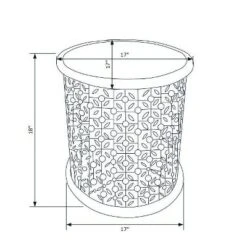 Lainey Side Table Terra Cotta - Powell -Furniture Shop GUEST 5f3a5841 7683 402e 9d57 fc0176930b15