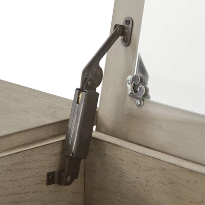 Brunswick Vanity Set With Flip Mirror And Power Strip Gray/Black - Inspire Q 7 Brunswick Vanity Set With Flip Mirror And Power Strip Gray/Black - Inspire Q - Image 5