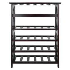 Rio 24 Bottles Wine Rack Wood/Espresso - Winsome 10 Rio 24 Bottles Wine Rack Wood/Espresso - Winsome -Furniture Shop GUEST 61882e07 b196 41e3 a2fc 0ced8e830a5e