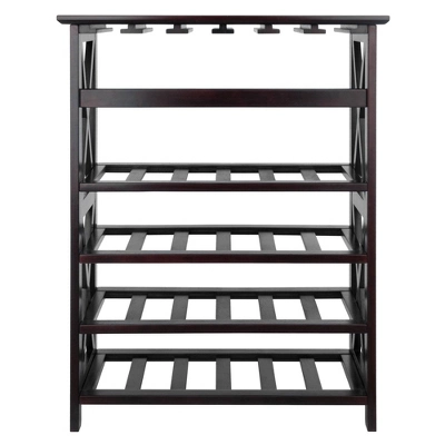 Rio 24 Bottles Wine Rack Wood/Espresso - Winsome 5 Rio 24 Bottles Wine Rack Wood/Espresso - Winsome - Image 3
