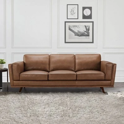 Taverly Leather Sofa - Abbyson Living 3 Taverly Leather Sofa - Abbyson Living