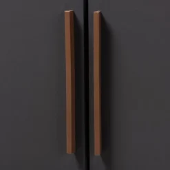 7 Shelf Wardrobe Rikke Two-Tone Wood Storage Cabinet Brown - Baxton Studio -Furniture Shop GUEST 63c6d8de 74b5 4e1f b07c 84fa8614c570