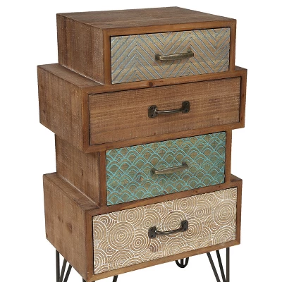 LuxenHome 4-Drawer 33" H X 18.9" W Wood Accent Chest. 13 LuxenHome 4-Drawer 33" H X 18.9" W Wood Accent Chest. - Image 11