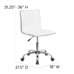 Flash Furniture 48" Wide Black Electric Height Adjustable Standing Desk With Designer Armless White Ribbed Swivel Task Office Chair -Furniture Shop GUEST 64ce38db 1aa9 45c2 b526 421f9337f259
