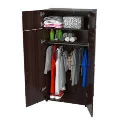 4 Door Wardrobe/Armoire Espresso - Inval 12 4 Door Wardrobe/Armoire Espresso - Inval -Furniture Shop GUEST 65f27695 6c8f 4897 b12f 749b10b46469