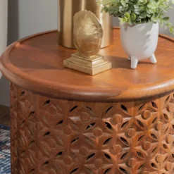 Lainey Side Table Terra Cotta - Powell -Furniture Shop GUEST 6610c8e6 103d 4ef1 b428 171fe37ef9fa