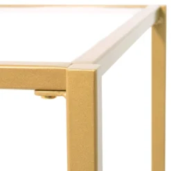 18.5" Square Camber Elite Side Table Gold - Studio Designs Home -Furniture Shop GUEST 6727e681 c60a 4e27 bbc5 8bd3e93d8c28