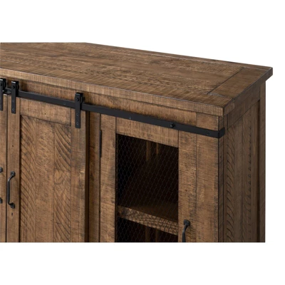 Chesapeake Solid Wood TV Stand Natural Brown Finish - Martin Svensson Home 9 Chesapeake Solid Wood TV Stand Natural Brown Finish - Martin Svensson Home - Image 7