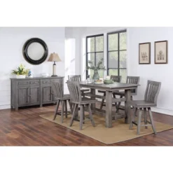 Keystone Counter Height Dining Table With Brown Undertone Gray - Treasure Trove Accents -Furniture Shop GUEST 686f25dd fd37 40cc ad46 55f6ab318376