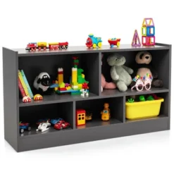 Costway Kids 2-Shelf Bookcase 5-Cube Wood Toy Storage Cabinet Organizer 27 Costway Kids 2-Shelf Bookcase 5-Cube Wood Toy Storage Cabinet Organizer -Furniture Shop GUEST 6a87931a a6f5 476e 8e52 c3830db96478