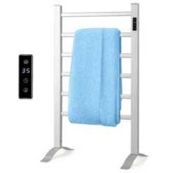 Costway Freestanding Wall Mounted Towel Warmer 6-Bar Aluminum Heated Towel Rack W/ Timer 16 Costway Freestanding Wall Mounted Towel Warmer 6-Bar Aluminum Heated Towel Rack W/ Timer -Furniture Shop GUEST 6a976176 8866 42af bb7f d8ebf8b3f530