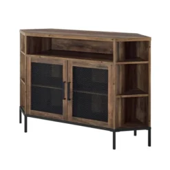 Corner TV Stand For TVs Up To 55" With Metal Mesh Doors - Saracina Home -Furniture Shop GUEST 6ae67eda 98e0 4339 8d27 0a4065c69d8a