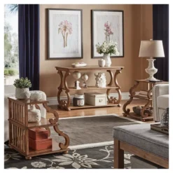 Ravenswood Carved Detail Console Table - Inspire Q® -Furniture Shop GUEST 6b923900 bcb3 48e1 9d9d 82e9bdecbef1