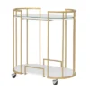 Pavillion 2 Tier Oval Bar Serving Cart Shelves With Glass Mirror Gold - Studio Designs -Furniture Shop GUEST 6bf6a5c8 ddf2 46ba 991b 0c077b7d4d90