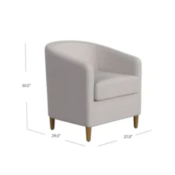 Modern Barrel Accent Chair Neutral Textured Solid - HomePop -Furniture Shop GUEST 6d61f353 22db 4af0 806e 99f04fa99158