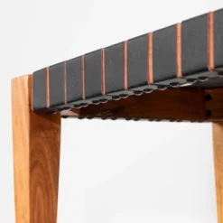 Balka Woven Leather Bench Matte Black - South Shore -Furniture Shop GUEST 6d87346f 7860 4369 a8e4 987b8a06782a