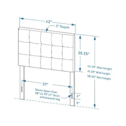 Glenwillow Home Upholstered Headboard With 20" Tall Panel 13 Glenwillow Home Upholstered Headboard With 20" Tall Panel -Furniture Shop GUEST 6e426cff 2de1 49ec 937f 4380bf7c80ef