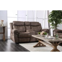 Turner Loveseat Basic Brown - HOMES: Inside + Out