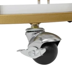 Pavillion 2 Tier Oval Bar Serving Cart Shelves With Glass Mirror Gold - Studio Designs -Furniture Shop GUEST 6f9939ed e4dd 418e 8d9c 6d191e87755a