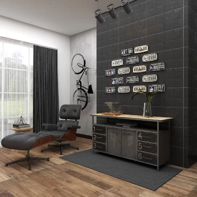 Industrial Wood Buffet Gray - Olivia & May 22 Industrial Wood Buffet Gray - Olivia & May - Image 20