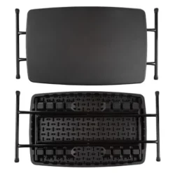 Folding Table Set - Set Of 2 Lightweight Portable Tables - Small Plastic Desk For Camping, Playing Cards, Crafting, And More By Everyday Home (Black) 13 Folding Table Set - Set Of 2 Lightweight Portable Tables - Small Plastic Desk For Camping, Playing Cards, Crafting, And More By Everyday Home (Black) -Furniture Shop GUEST 70572897 2685 4c32 93e1 71ac3c099d84