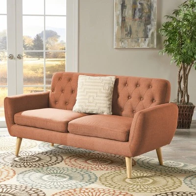 Bernice Petite Mid Century Modern Tufted Sofa - Christopher Knight Home 3 Bernice Petite Mid Century Modern Tufted Sofa - Christopher Knight Home
