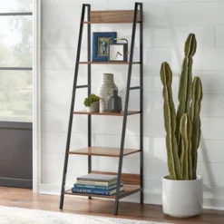3pc Denton Ladder Desk And Shelf Walnut/Black - Buylateral 11 3pc Denton Ladder Desk And Shelf Walnut/Black - Buylateral -Furniture Shop GUEST 70d65bcd 4bee 443e 8fc9 e10407cdd366