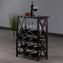 Rio 24 Bottles Wine Rack Wood/Espresso - Winsome 13 Rio 24 Bottles Wine Rack Wood/Espresso - Winsome -Furniture Shop GUEST 7150e0fc 4d21 4567 bfb4 1efd45907d0c