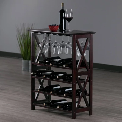 Rio 24 Bottles Wine Rack Wood/Espresso - Winsome 8 Rio 24 Bottles Wine Rack Wood/Espresso - Winsome - Image 6