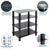 Mount-It! Tempered Glass AV Component Media Stand, Audio Tower And Media Center With 4 Shelves, 88 Lbs. Capacity, Black 2 Mount-It! Tempered Glass AV Component Media Stand, Audio Tower And Media Center With 4 Shelves, 88 Lbs. Capacity, Black -Furniture Shop GUEST 726d2699 88cf 4862 81f2 9b7bd7bdefc4