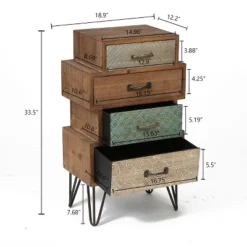 LuxenHome 4-Drawer 33" H X 18.9" W Wood Accent Chest. 16 LuxenHome 4-Drawer 33" H X 18.9" W Wood Accent Chest. -Furniture Shop GUEST 739c98a8 71cf 45cc 9285 d6acbf1194c2