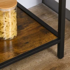 HOMCOM Industrial Wine Rack With 11-Bottles Holder, Free Standing Wine Shelf With Glass Holders For Home Bar, Kitchen, Rustic Brown 10 HOMCOM Industrial Wine Rack With 11-Bottles Holder, Free Standing Wine Shelf With Glass Holders For Home Bar, Kitchen, Rustic Brown -Furniture Shop GUEST 73dea91e d01c 41eb b1f3 fd370b0b4323