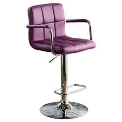 Ethan Adjustable Swivel Barstool With Arms - Furniture Of America -Furniture Shop GUEST 74032f11 fb6e 43d0 afaa f26aef521d76