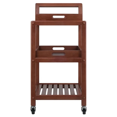 Albert Entertainment Cart Walnut - Winsome 6 Albert Entertainment Cart Walnut - Winsome - Image 4