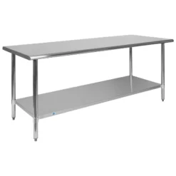 Flash Furniture Stainless Steel 18 Gauge Prep And Work Table With Undershelf - NSF Certified -Furniture Shop GUEST 74c50e5f 8877 4186 b076 56290a42ad91