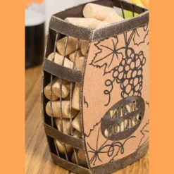 Vintiquewise Vintage Decorative Metal Barrel Shaped Tabletop Countertop Wine Cork Holder -Furniture Shop GUEST 74dc7503 726e 4cee a9b8 5cbc8923a831