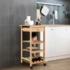 Costway Rolling Kitchen Island Utility Trolley Cart W/Drawer & Wine Rack -Furniture Shop GUEST 7508e672 53ac 4a5f a5bd e05e0d71b597