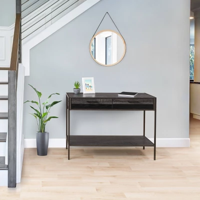 Joliet Entryway Table Gray/Black - CorLiving 7 Joliet Entryway Table Gray/Black - CorLiving - Image 5