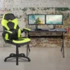 Flash Furniture Gaming Desk And Racing Chair Set With Cup Holder, Headphone Hook & 2 Wire Management Holes -Furniture Shop GUEST 769d9636 91dc 401d a485 622f447c0c62