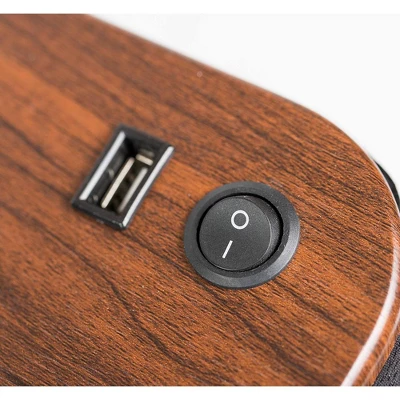 Sofia + Sam Memory Foam Lap Desk With USB Light Portable - Black 7 Sofia + Sam Memory Foam Lap Desk With USB Light Portable - Black - Image 5