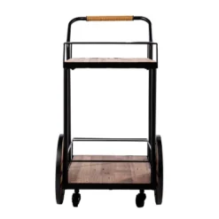 Trodel Reclaimed Wood Bar Cart Natural/Black - Aiden Lane -Furniture Shop GUEST 77c2def9 b5aa 4b95 ab5f db364da6a593