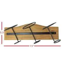 Black Metal & Wood Space Saving Wine Holder - Foreside Home & Garden 9 Black Metal & Wood Space Saving Wine Holder - Foreside Home & Garden -Furniture Shop GUEST 7839f3c3 784c 4a76 af6f 69ab4d6f3caf