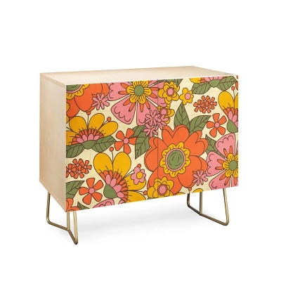 ThirtyOne Illustrations Spring In Retro Credenza - Deny Designs 3 ThirtyOne Illustrations Spring In Retro Credenza - Deny Designs
