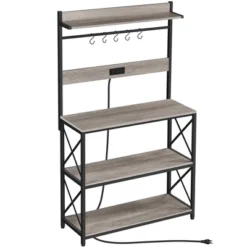 Yaheetech 63″ H Kitchen Baker’s Racks With 2 AC Outlets, 4-Tier Microwave Oven Stand 16 Yaheetech 63″ H Kitchen Baker’s Racks With 2 AC Outlets, 4-Tier Microwave Oven Stand -Furniture Shop GUEST 7950b52b d6fc 4365 8b43 67ee3478a97e