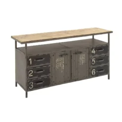 Industrial Wood Buffet Gray - Olivia & May 31 Industrial Wood Buffet Gray - Olivia & May -Furniture Shop GUEST 797f6bff cef4 4a31 a0c8 944f20a1269b