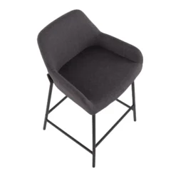 Set Of 2 Daniella Metal/Polyester Counter Height Barstools - LumiSource -Furniture Shop GUEST 79cf2c79 ffd2 4fe4 8837 9249afb6e794