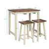 Costway 3-Piece Bar Table Set Counter Pub Table& 2 Saddle Bar Stools W/ Hanging Design -Furniture Shop GUEST 7a274110 a029 4da2 9ee8 3b8f9c84e636